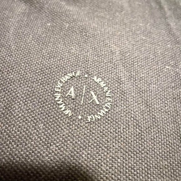 Armani Exchange Black Polo Shirt Short Sleeve Size L - Picture 11 of 16